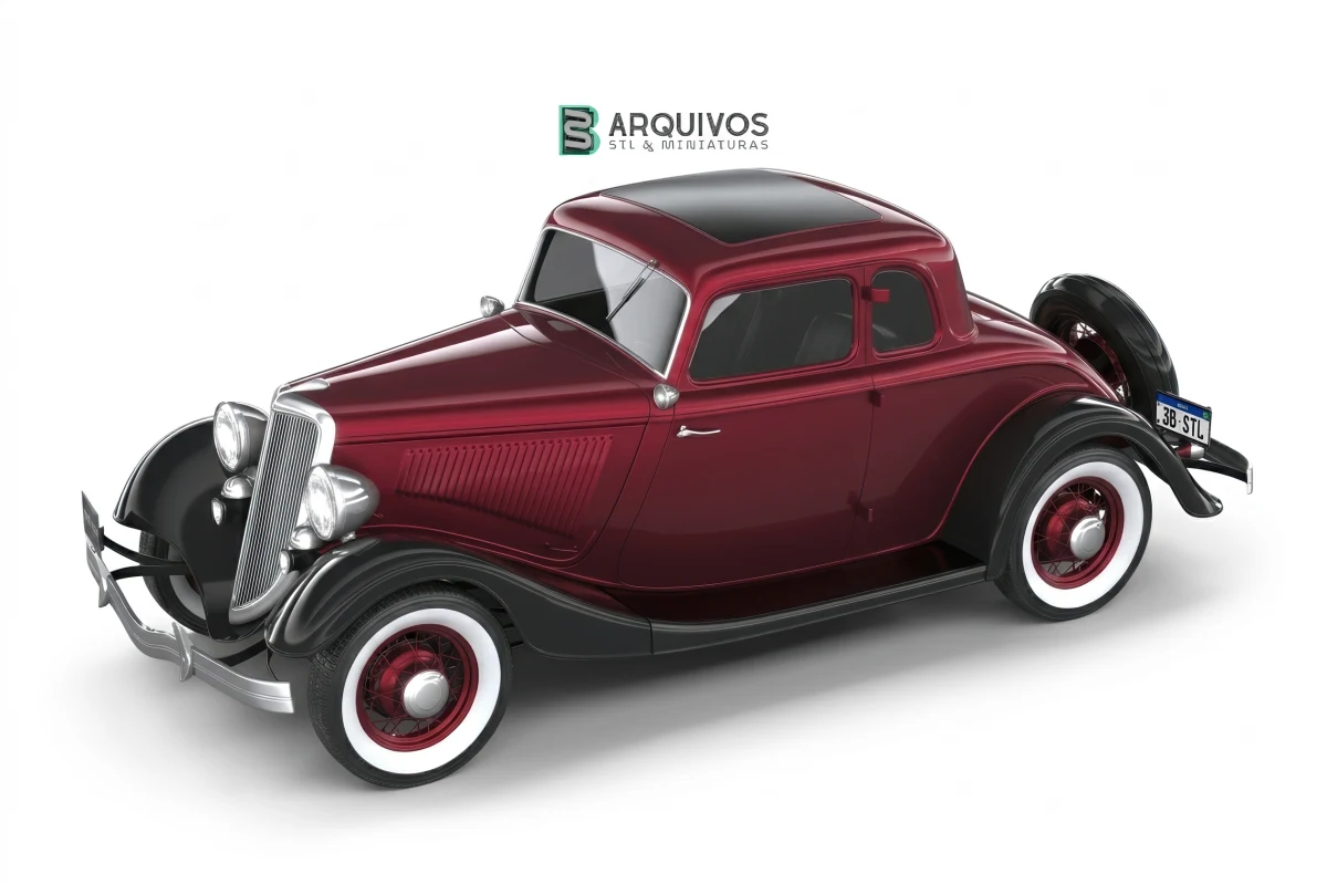 Modelo 3D STL - Ford Coupe 1934 — foto 2
